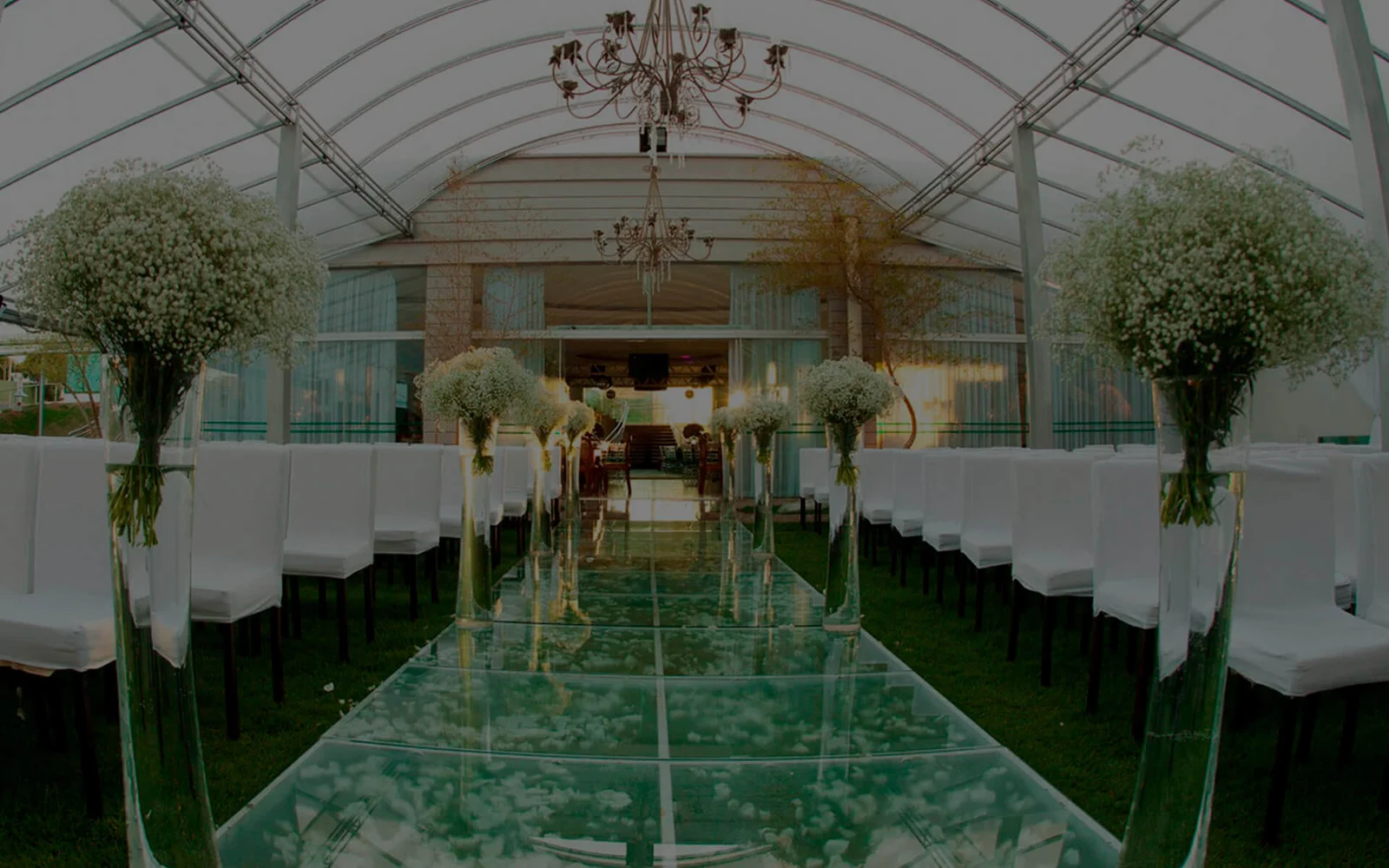 Tenda cristal transparente do Green Place ao ar livre